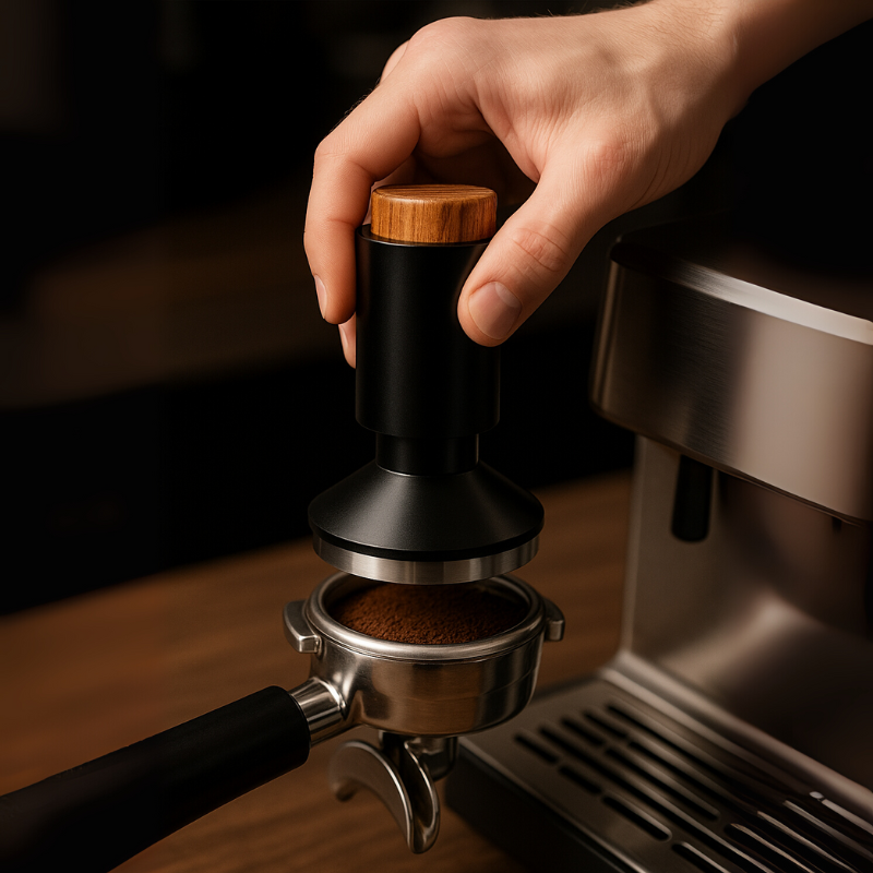 Tamper de café 2 en 1